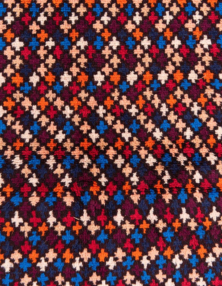 Detail image of 4' x 5' 8  Hand Knotted Balouch Wool Rug