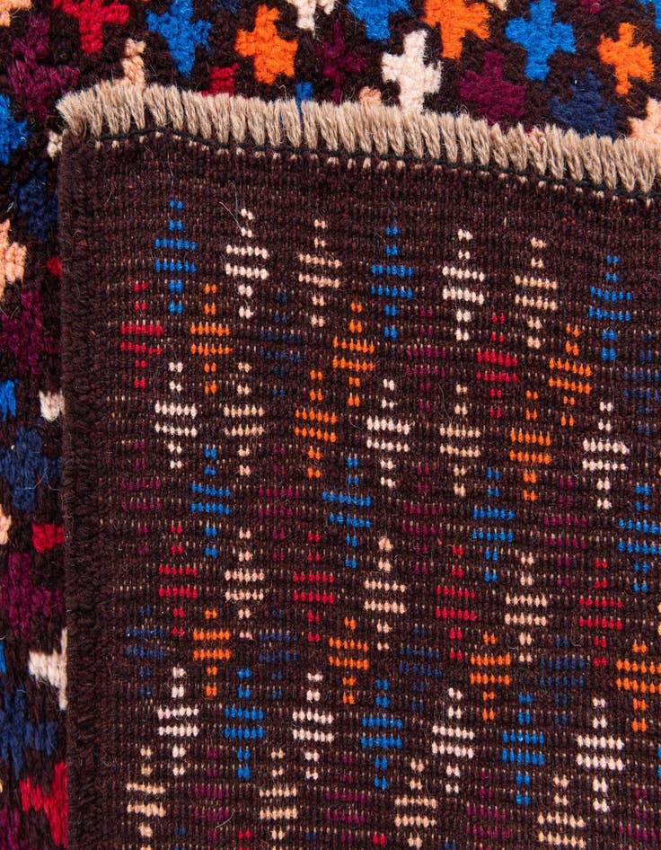 Detail image of 4' x 5' 8  Hand Knotted Balouch Wool Rug
