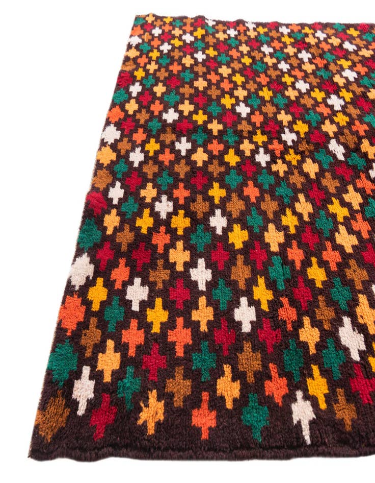 Detail image of 3' 9 x 6' 1  Hand Knotted Balouch Wool Rug