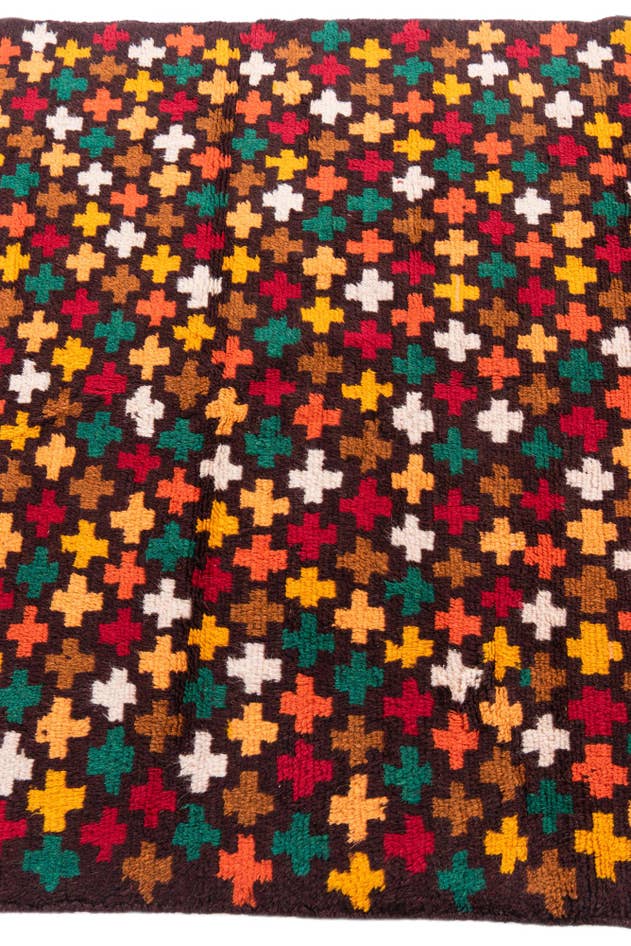 Detail image of 3' 9 x 6' 1 Hand Knotted Balouch Wool Rug