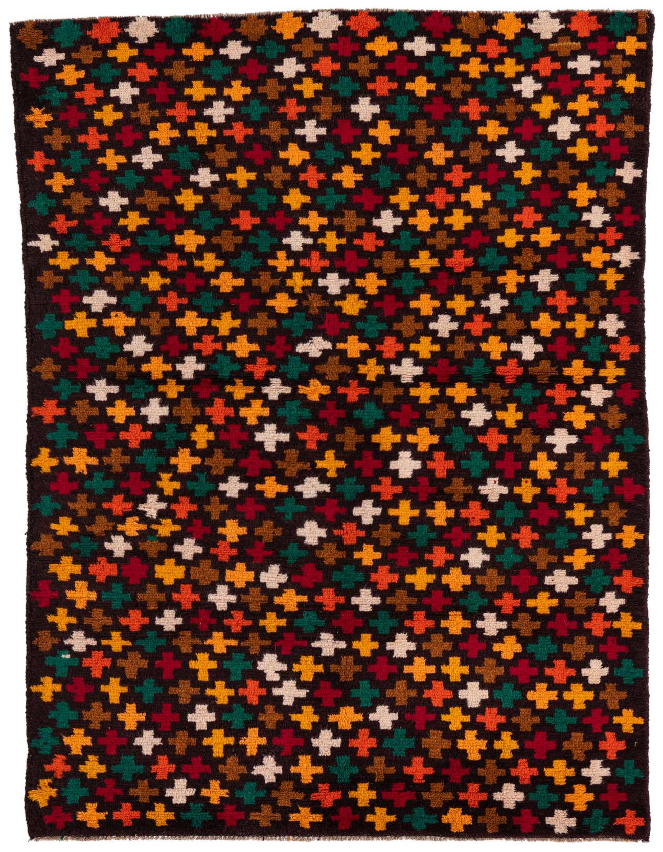 3' 9 x 6' 1 Hand Knotted Balouch Wool Rug