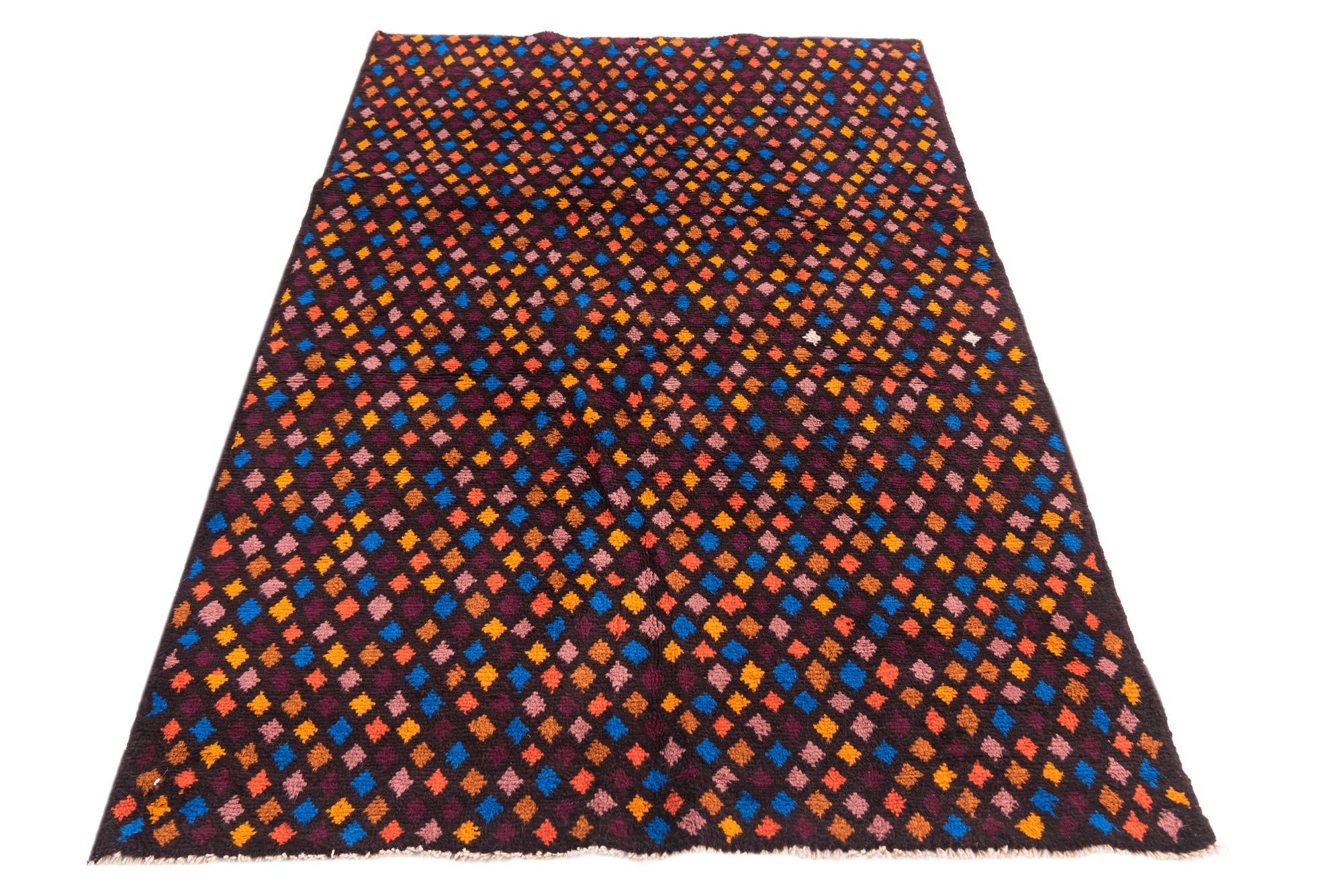 3' 10 x 6' 2 Hand Knotted Balouch Wool Rug