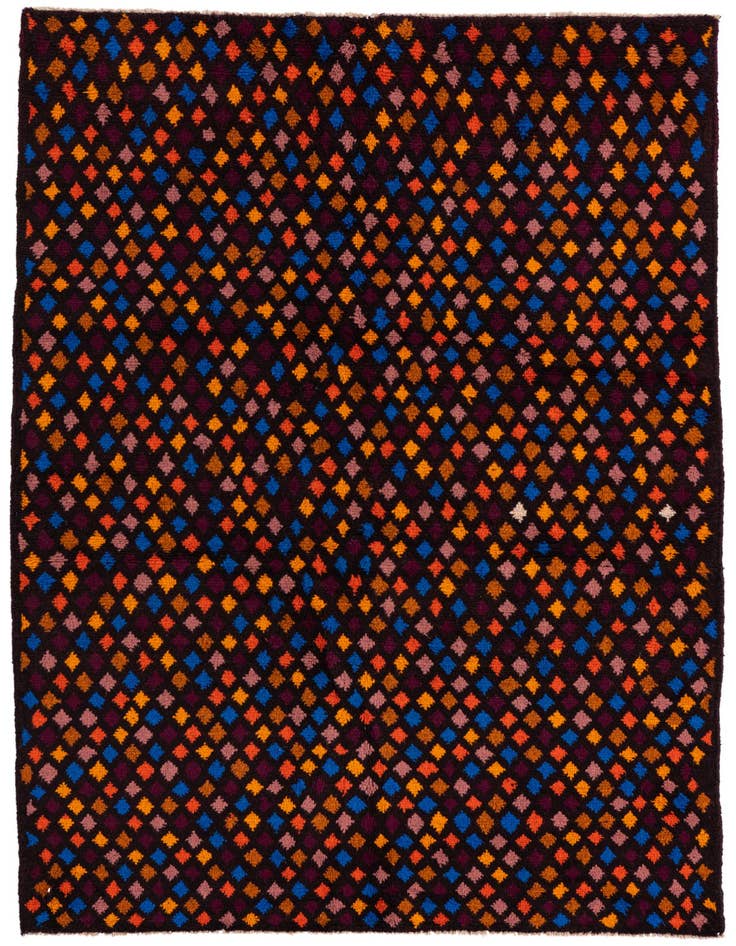 Detail image of 3' 10 x 6' 2 Hand Knotted Balouch Wool Rug