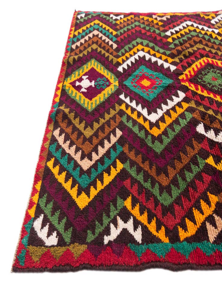 Detail image of 3' 9 x 5' 10  Hand Knotted Balouch Wool Rug