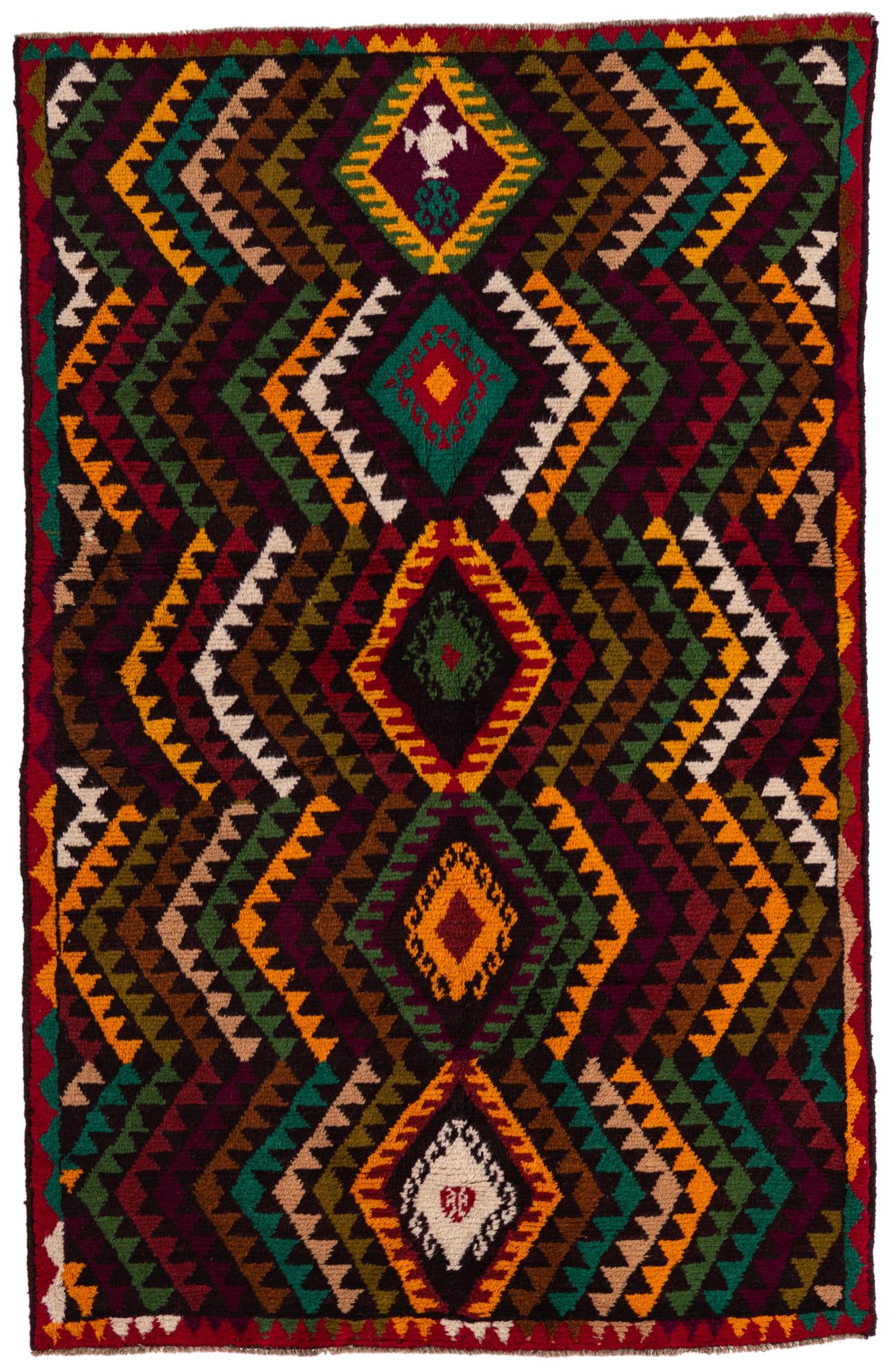 3' 9 x 5' 10 Hand Knotted Balouch Wool Rug