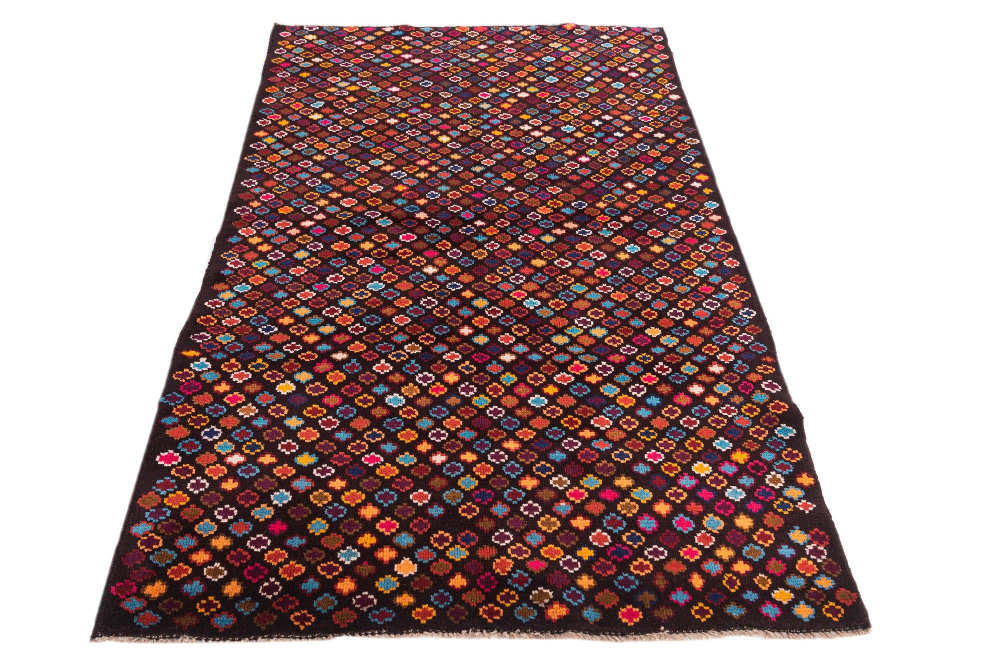 3' 9 x 6' Hand Knotted Balouch Wool Rug