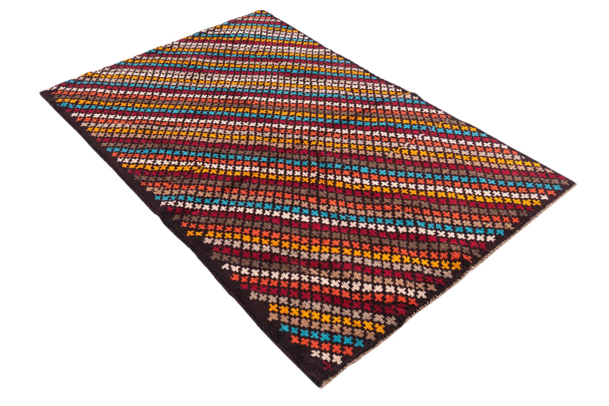 3' x 6' Hand Knotted Balouch Wool Rug