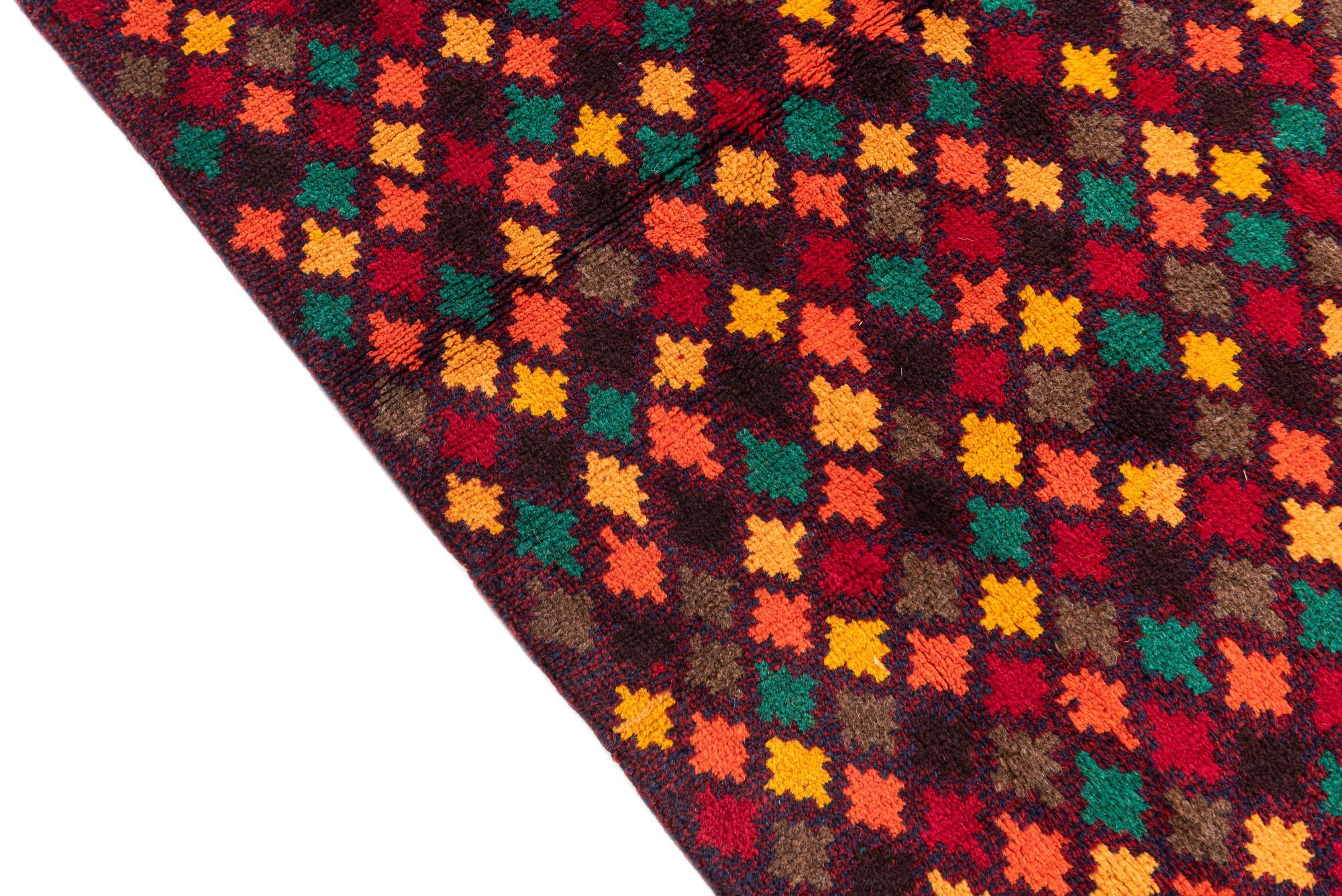 4' x 5' 9 Hand Knotted Balouch Wool Rug