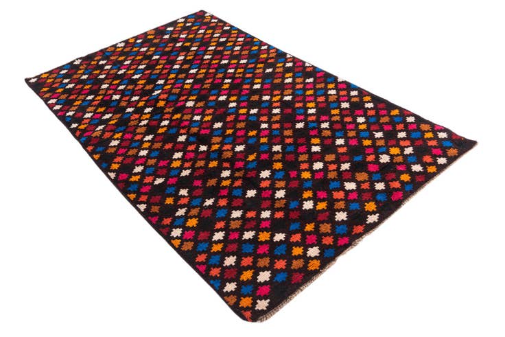 Detail image of 4' x 6' Hand Knotted Balouch Wool Rug