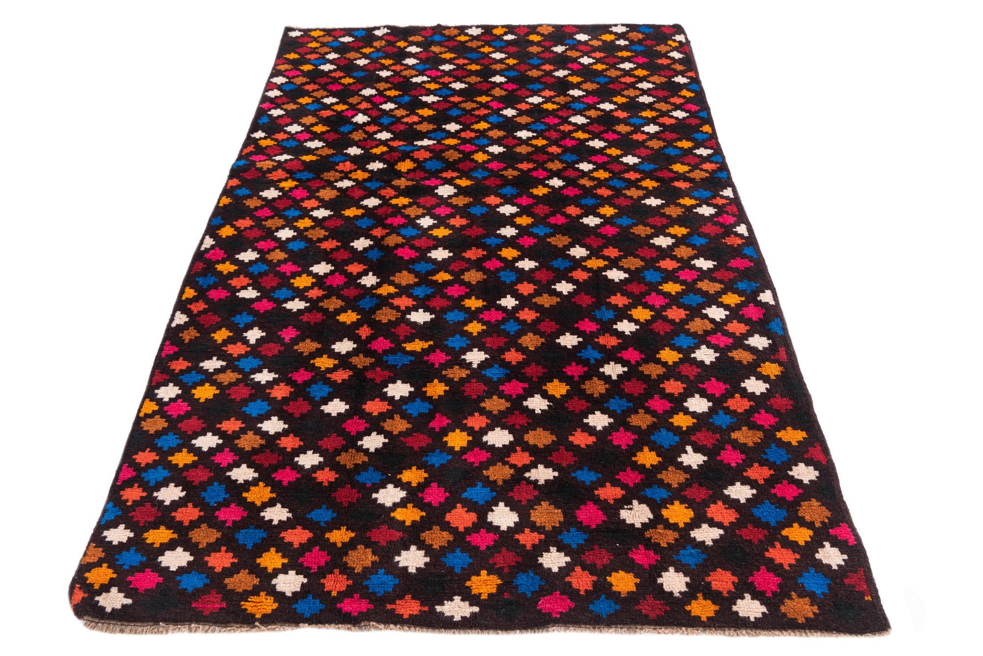 4' x 6' Hand Knotted Balouch Wool Rug