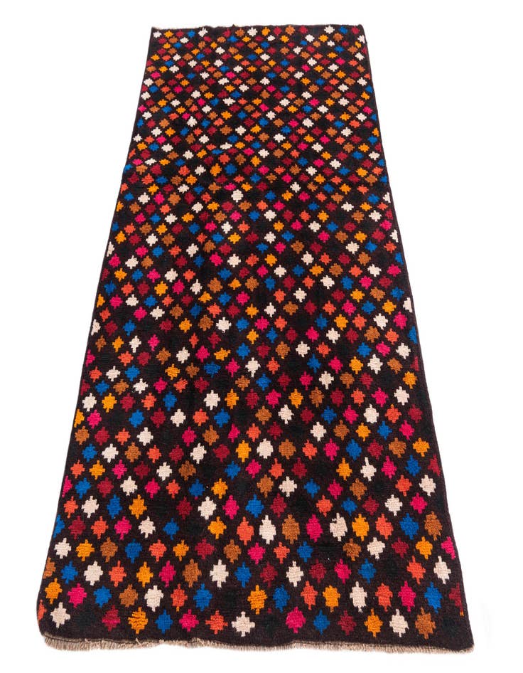 Detail image of 4' x 6'  Hand Knotted Balouch Wool Rug