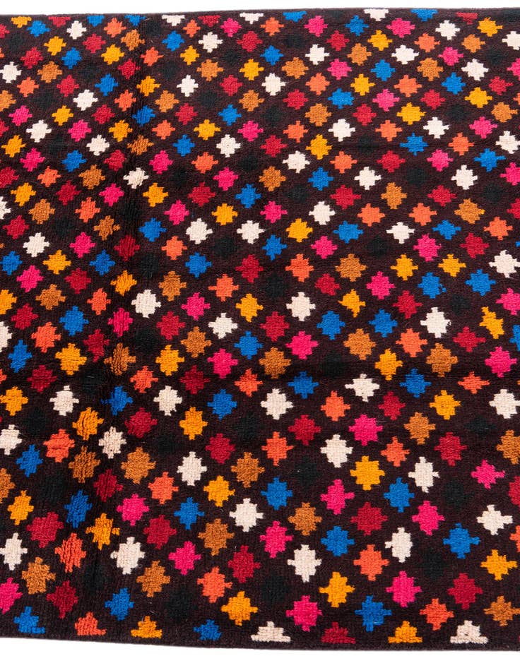 Detail image of 4' x 6'  Hand Knotted Balouch Wool Rug