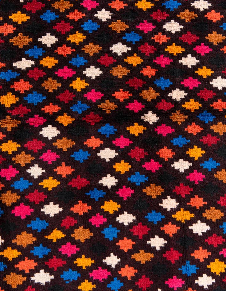 Detail image of 4' x 6'  Hand Knotted Balouch Wool Rug