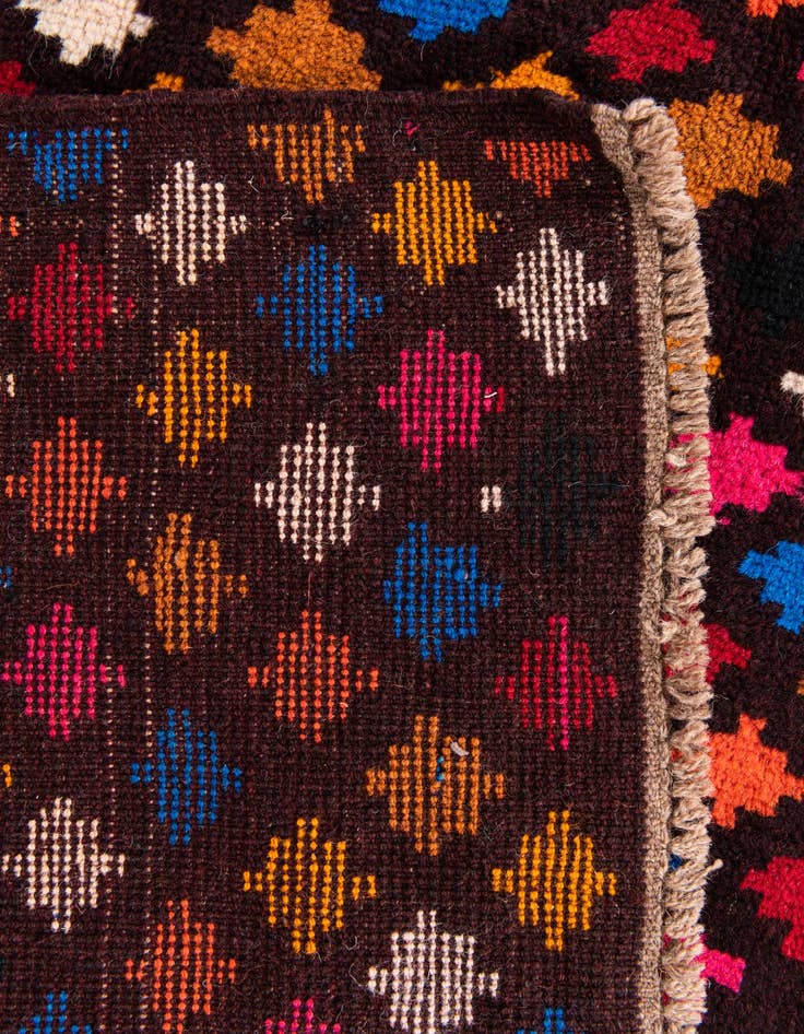 Detail image of 4' x 6'  Hand Knotted Balouch Wool Rug