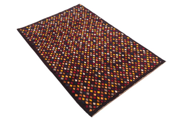 Detail image of 2' 10 x 4' 4 Hand Knotted Balouch Wool Rug