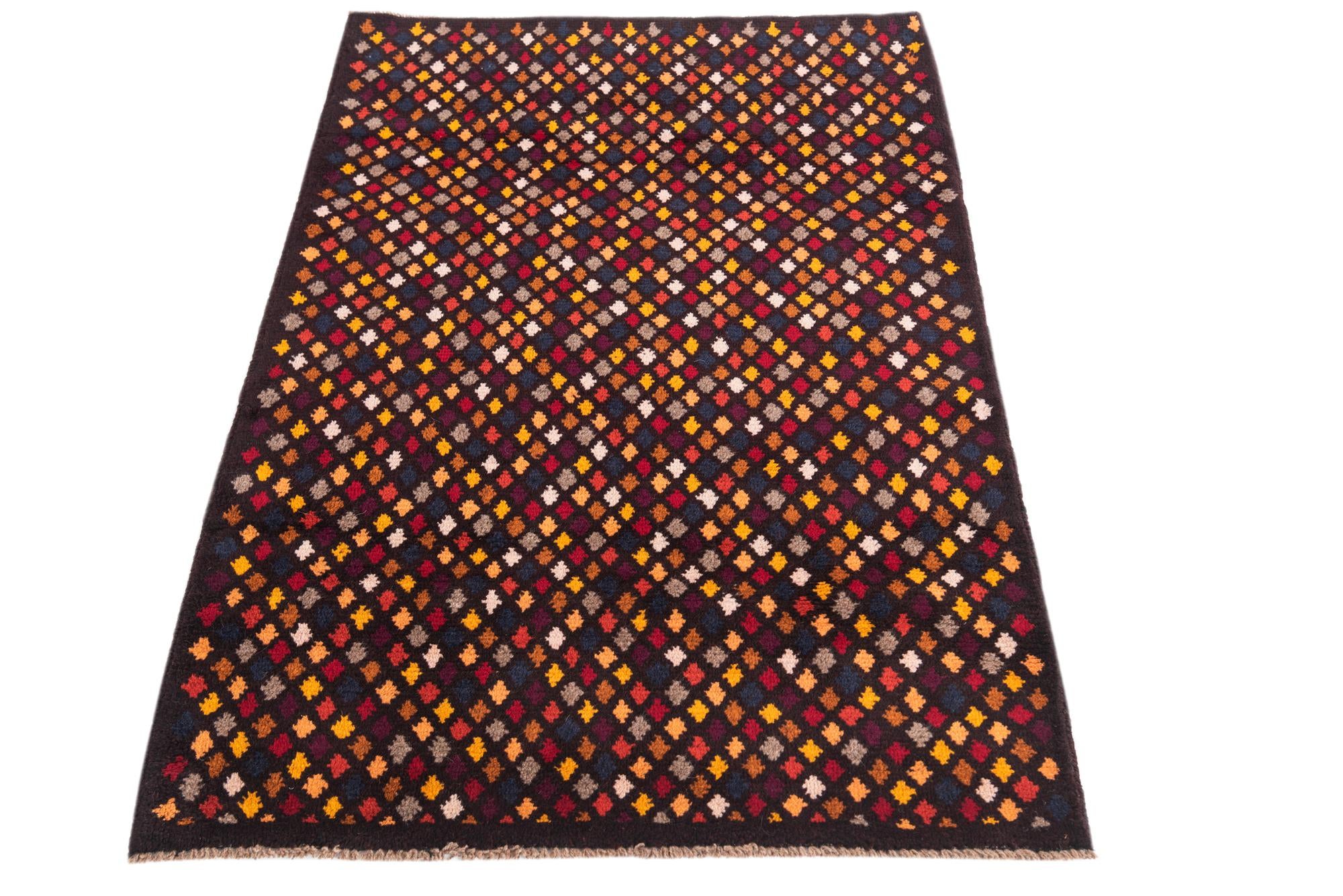2' 10 x 4' 4 Hand Knotted Balouch Wool Rug