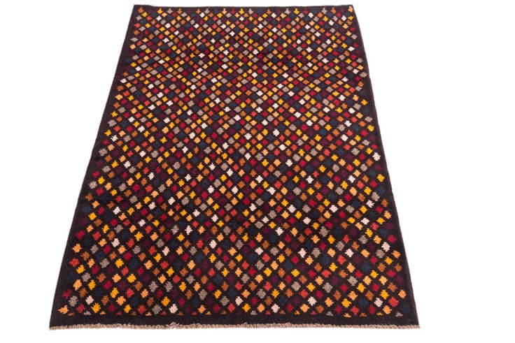 Detail image of 2' 10 x 4' 4 Hand Knotted Balouch Wool Rug