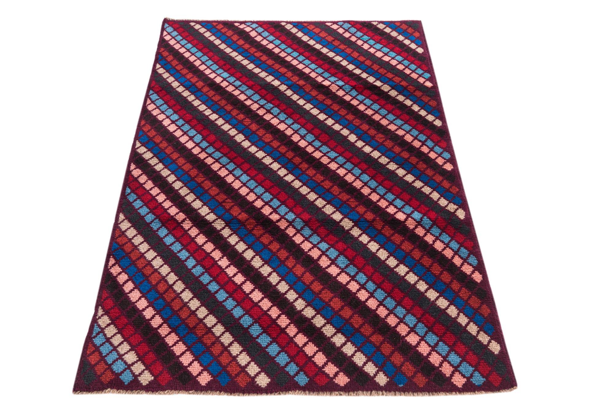 3' x 4' 7 Hand Knotted Balouch Wool Rug