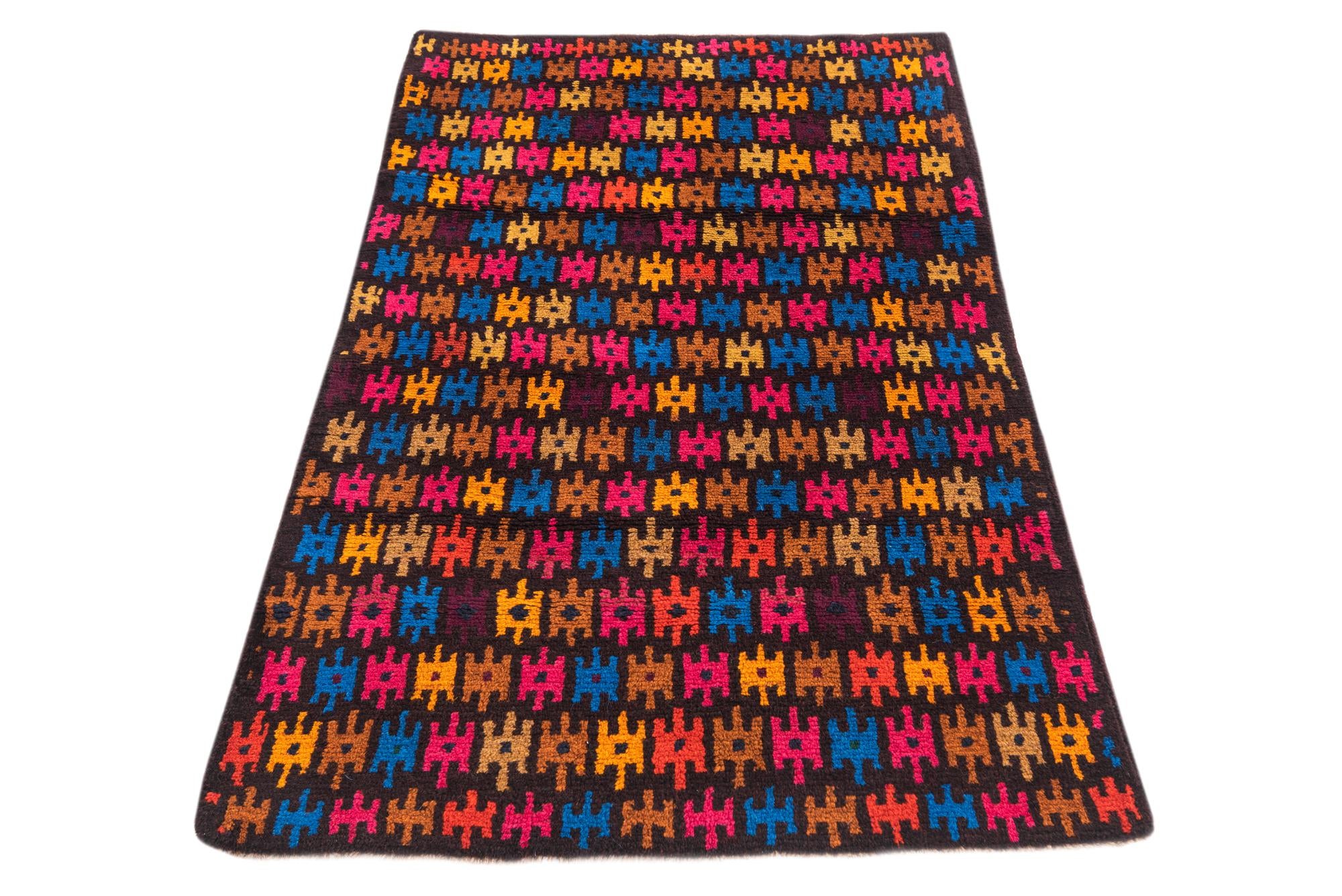 2' 10 x 4' 7 Hand Knotted Balouch Wool Rug
