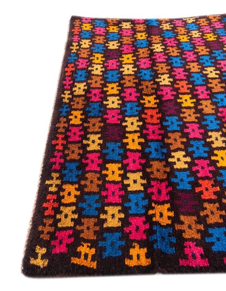 Detail image of 2' 10 x 4' 7  Hand Knotted Balouch Wool Rug