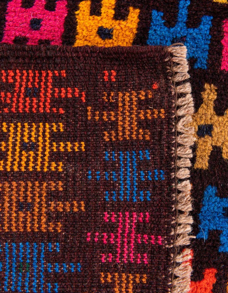 Detail image of 2' 10 x 4' 7  Hand Knotted Balouch Wool Rug