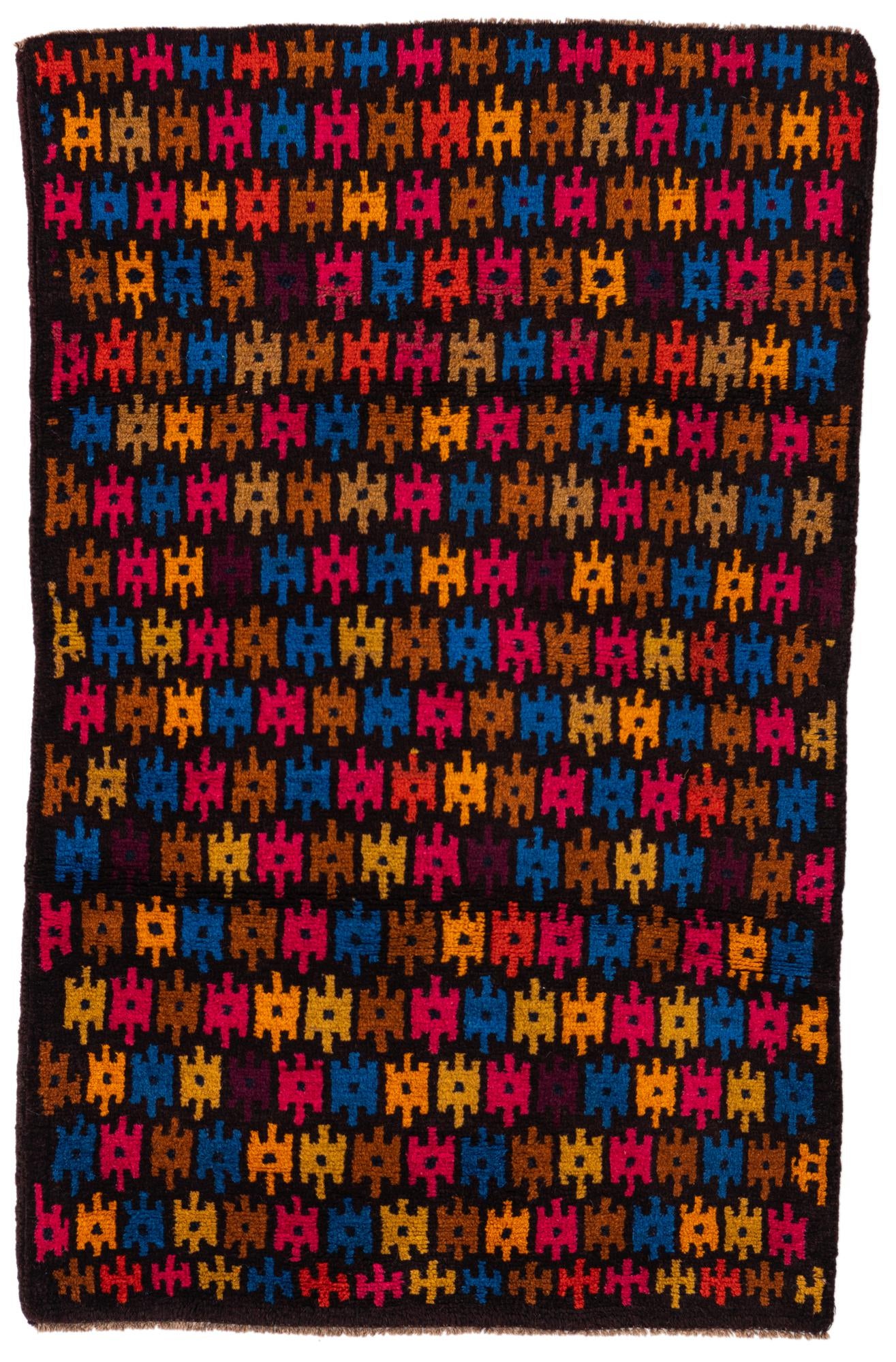 2' 10 x 4' 7 Hand Knotted Balouch Wool Rug