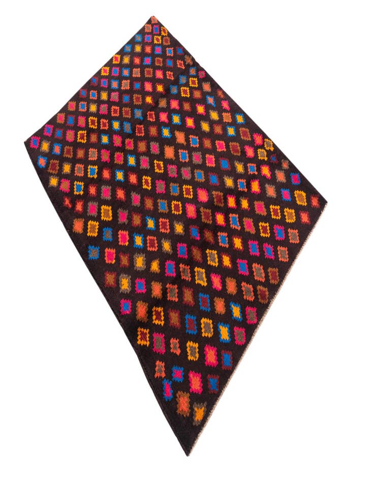 Detail image of 3' 2 x 4' 3  Hand Knotted Balouch Wool Rug