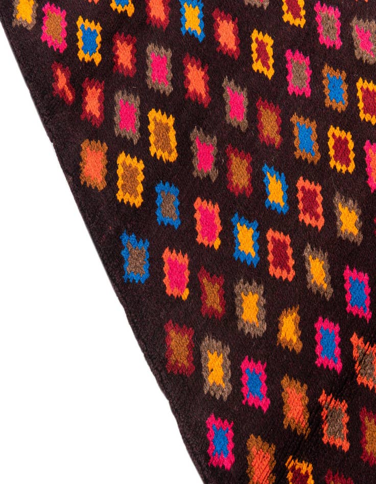 Detail image of 3' 2 x 4' 3  Hand Knotted Balouch Wool Rug