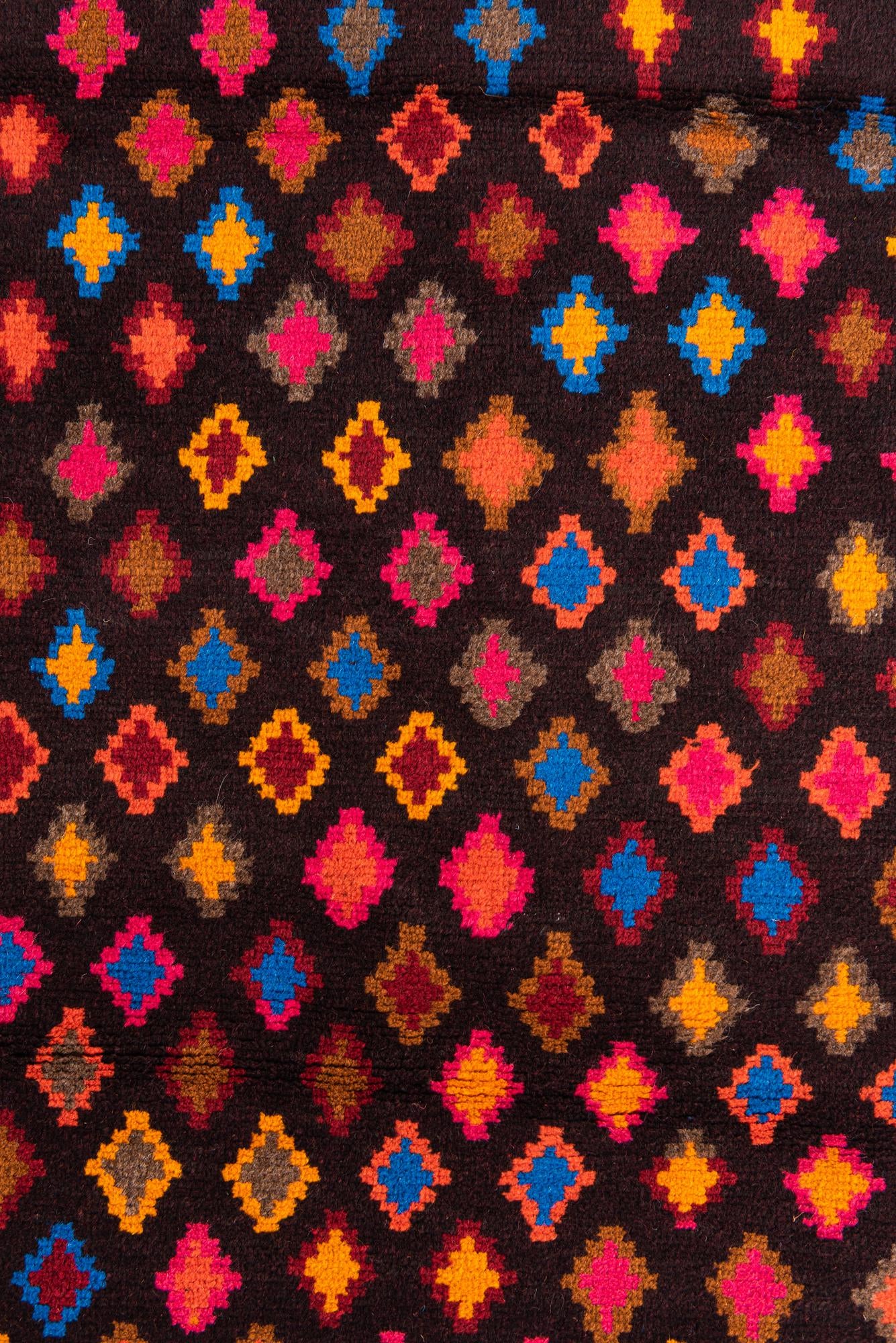 3' 2 x 4' 3 Hand Knotted Balouch Wool Rug