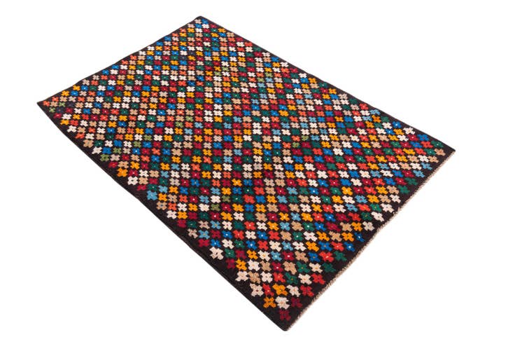Detail image of 3' x 4' 6 Hand Knotted Balouch Wool Rug