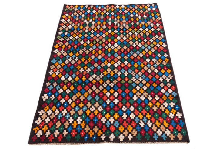 Detail image of 3' x 4' 6 Hand Knotted Balouch Wool Rug