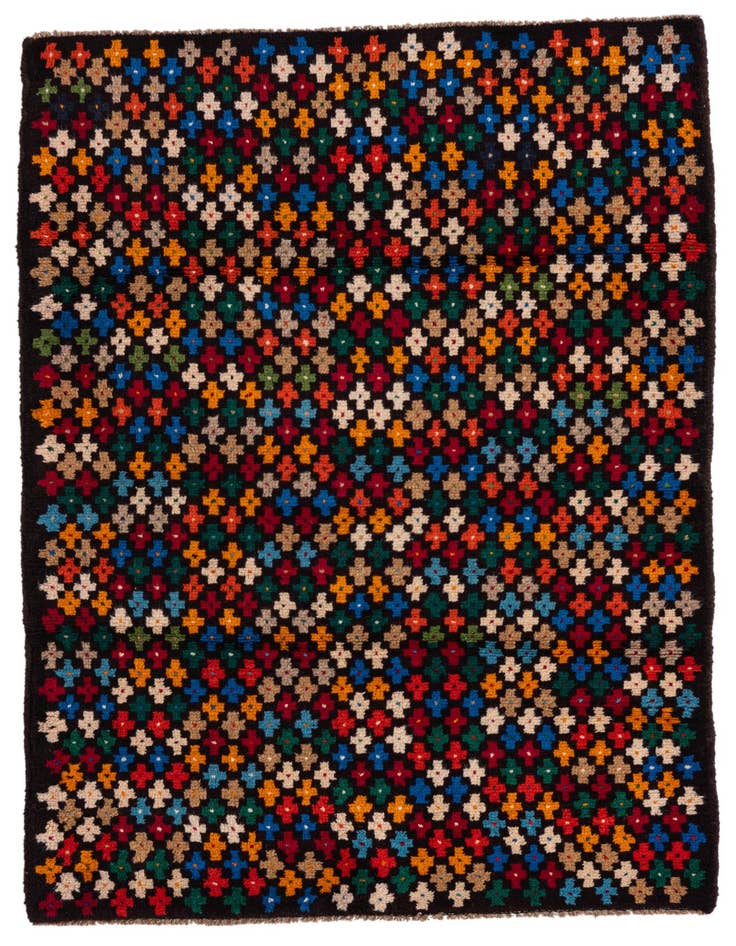 Detail image of 3' x 4' 6 Hand Knotted Balouch Wool Rug