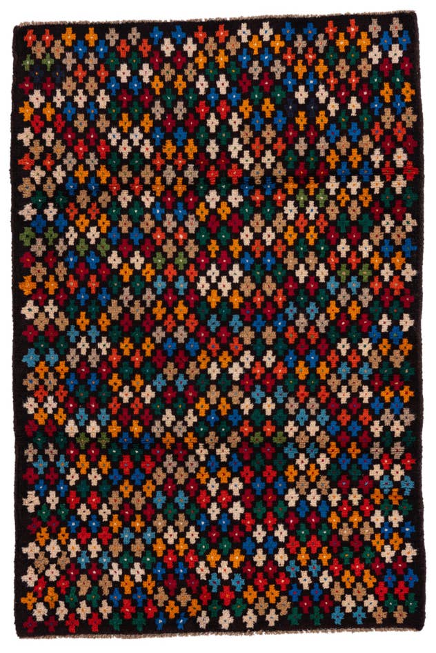 Detail image of 3' x 4' 6 Hand Knotted Balouch Wool Rug