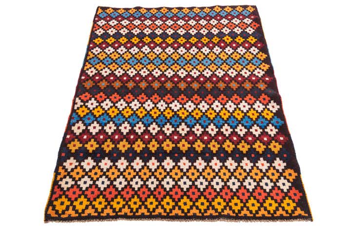 3' 1 x 4' 6 Hand Knotted Balouch Wool Rug