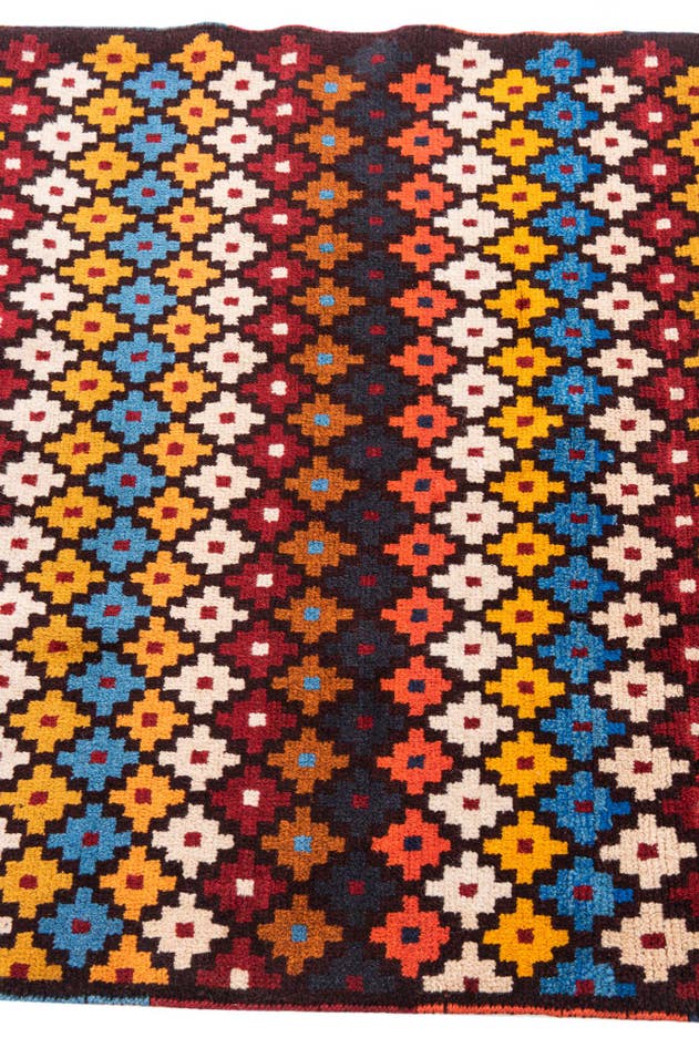 Detail image of 3' 1 x 4' 6 Hand Knotted Balouch Wool Rug