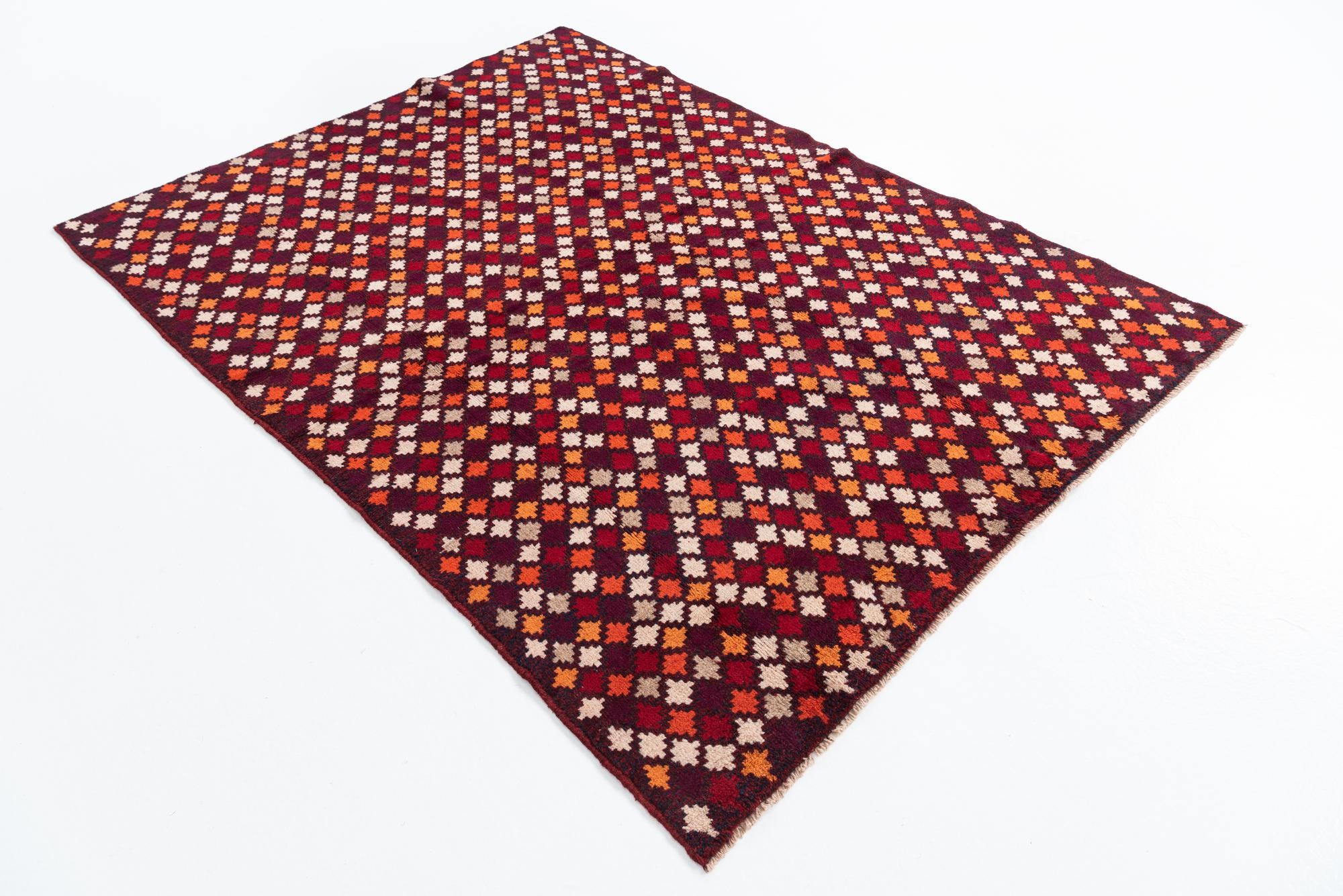 4' 10 x 6' 8 Hand Knotted Balouch Wool Rug