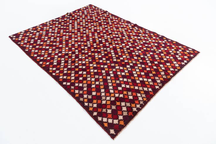 Detail image of 4' 10 x 6' 8 Hand Knotted Balouch Wool Rug