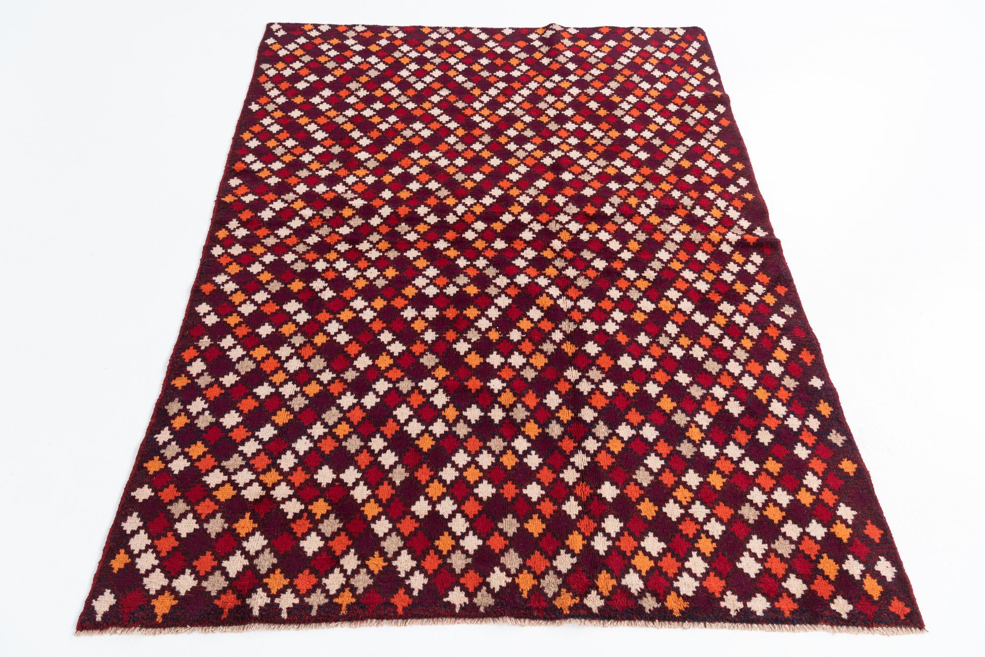 4' 10 x 6' 8 Hand Knotted Balouch Wool Rug