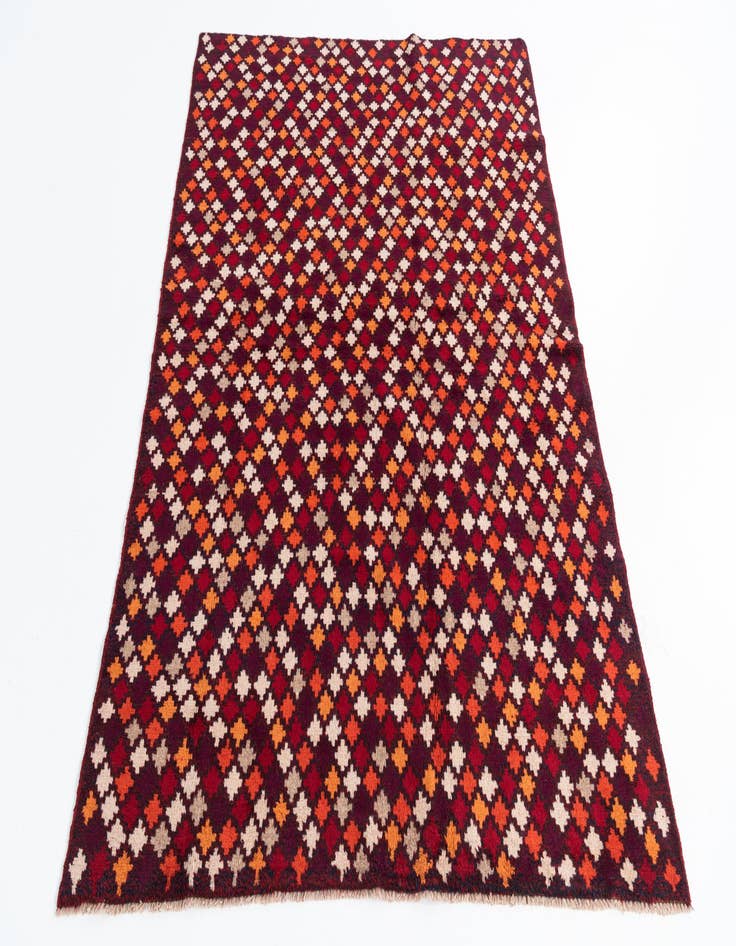 Detail image of 4' 10 x 6' 8  Hand Knotted Balouch Wool Rug