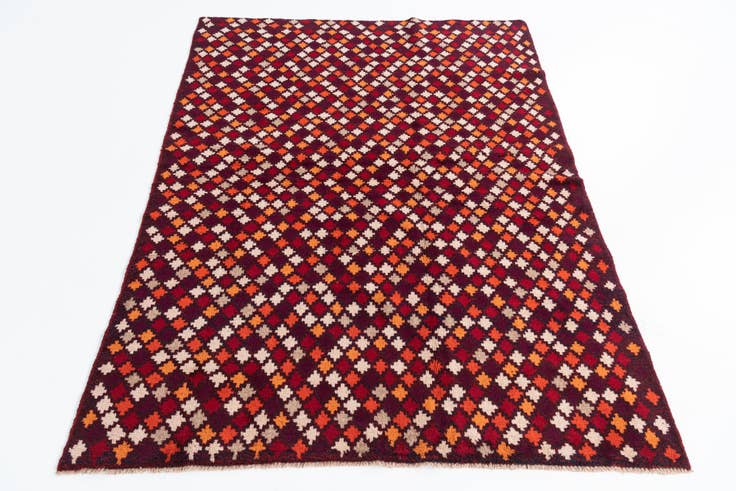 Detail image of 4' 10 x 6' 8 Hand Knotted Balouch Wool Rug