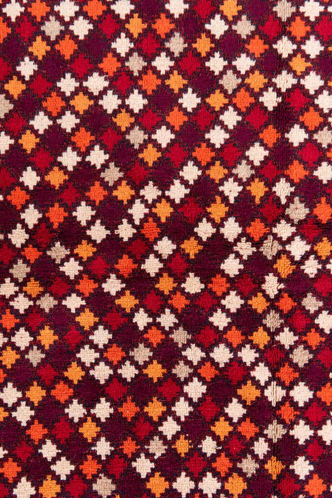 4' 10 x 6' 8 Hand Knotted Balouch Wool Rug