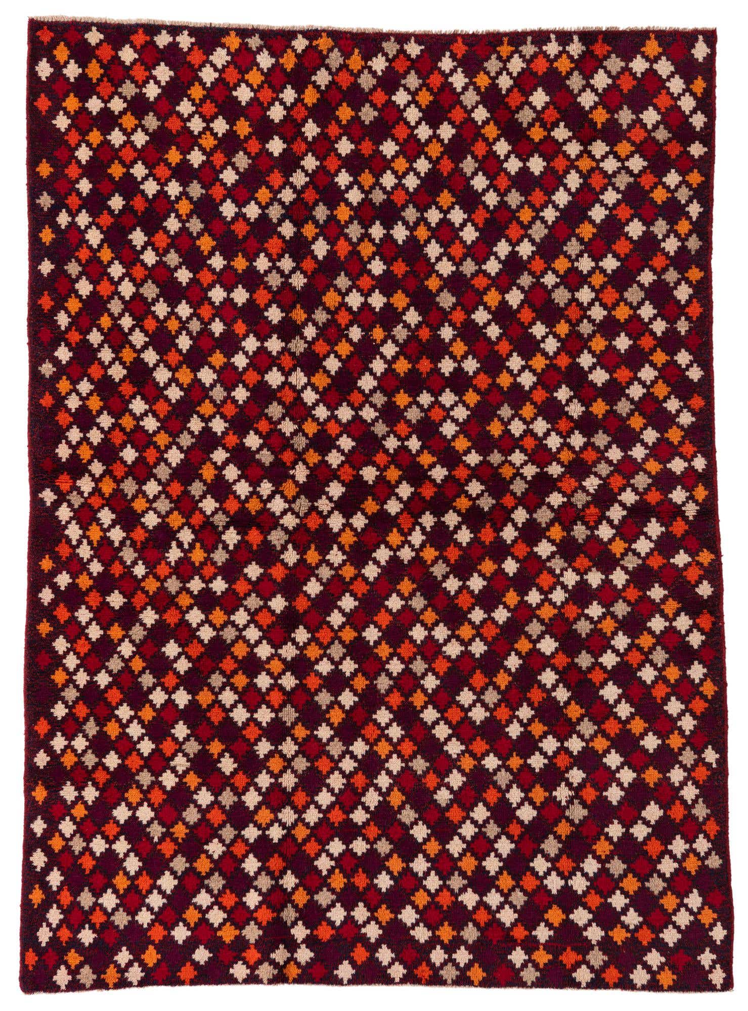 4' 10 x 6' 8 Hand Knotted Balouch Wool Rug