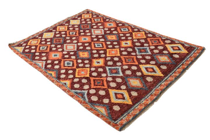 4' x 6' Hand Knotted Balouch Wool Rug