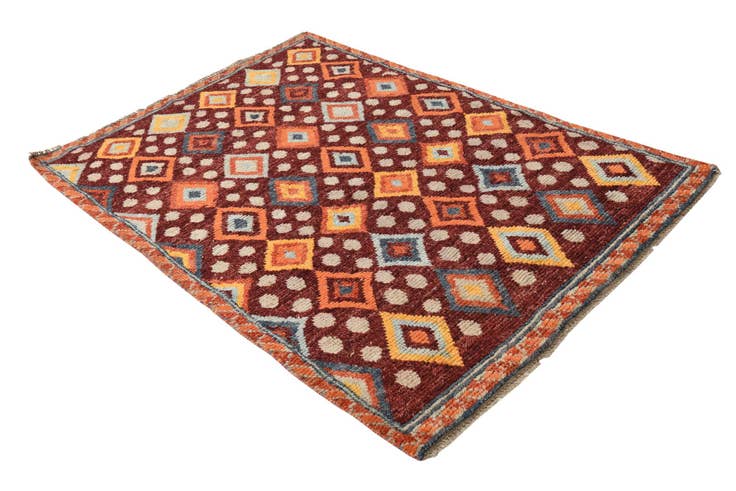 Detail image of 4' x 6' Hand Knotted Balouch Wool Rug