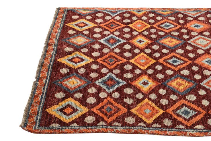 Detail image of 4' x 6' Hand Knotted Balouch Wool Rug