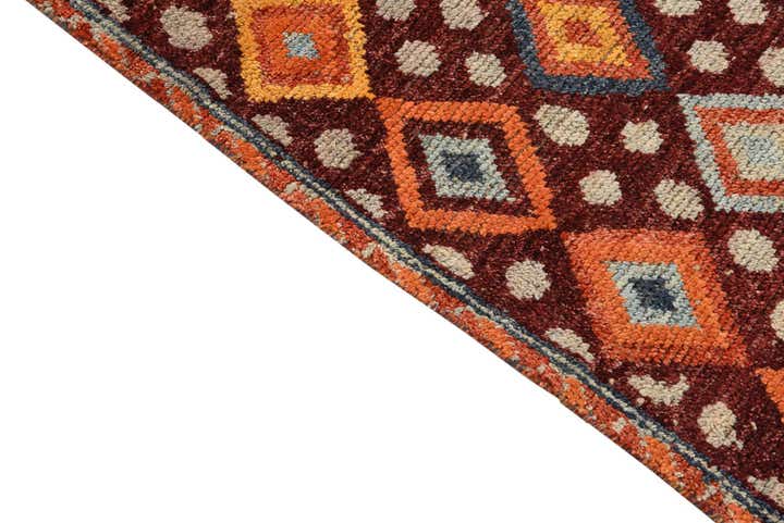 4' x 6' Hand Knotted Balouch Wool Rug