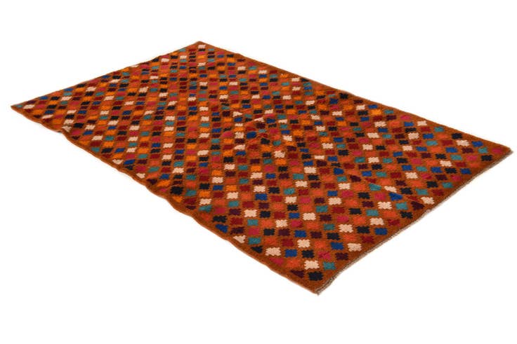 Detail image of 3' 9 x 6' Hand Knotted Balouch Wool Rug