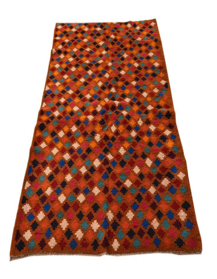 Detail image of 3' 9 x 6' Hand Knotted Balouch Wool Rug