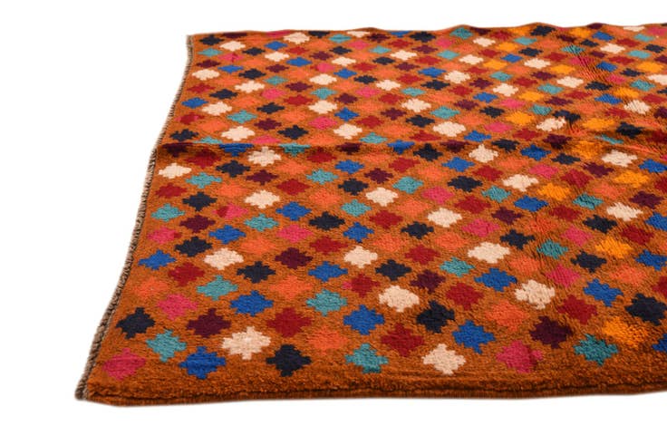 Detail image of 3' 9 x 6' Hand Knotted Balouch Wool Rug