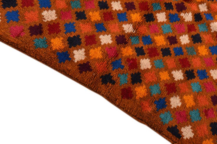 Detail image of 3' 9 x 6' Hand Knotted Balouch Wool Rug